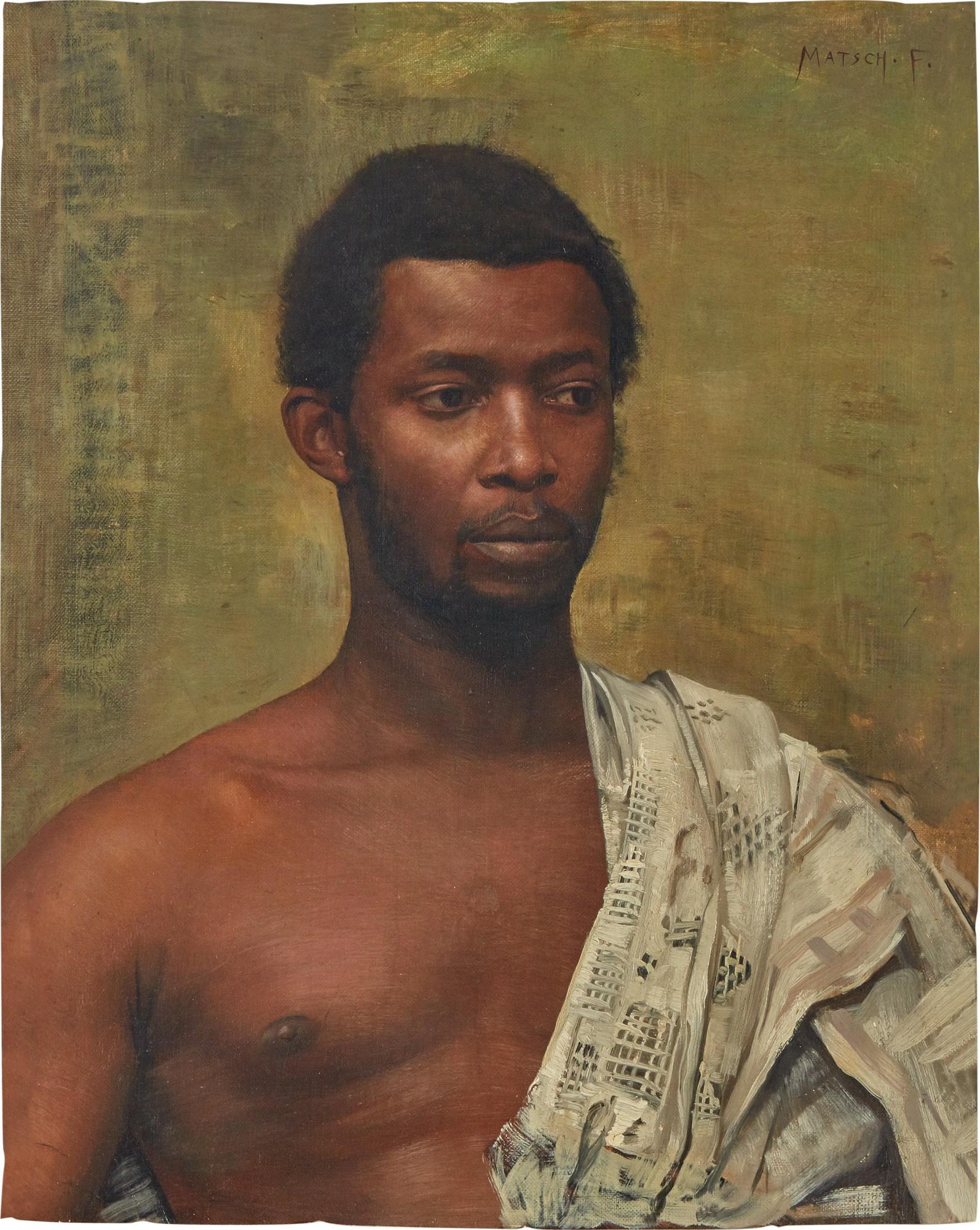 Franz von Matsch - Portrait of an African Man
