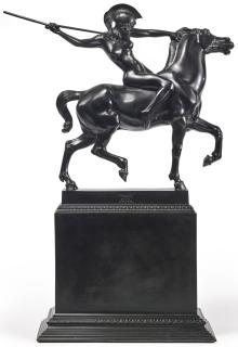 Franz Von Stuck - German equestrian Group Of An Amazon