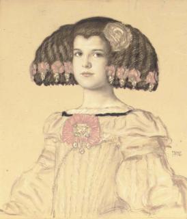 Franz von Stuck - Portrait of Mary, The Artist\'S Daughter