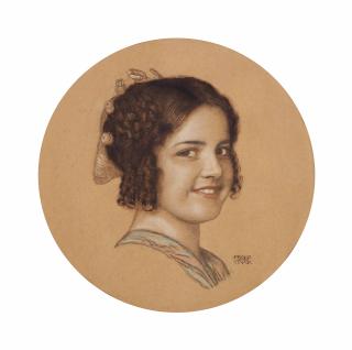 Franz Von Stuck - Portrait of Mary the daughter of the artist