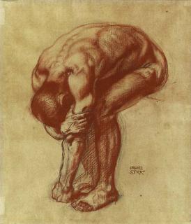 Franz von Stuck - Studie zum Inferno