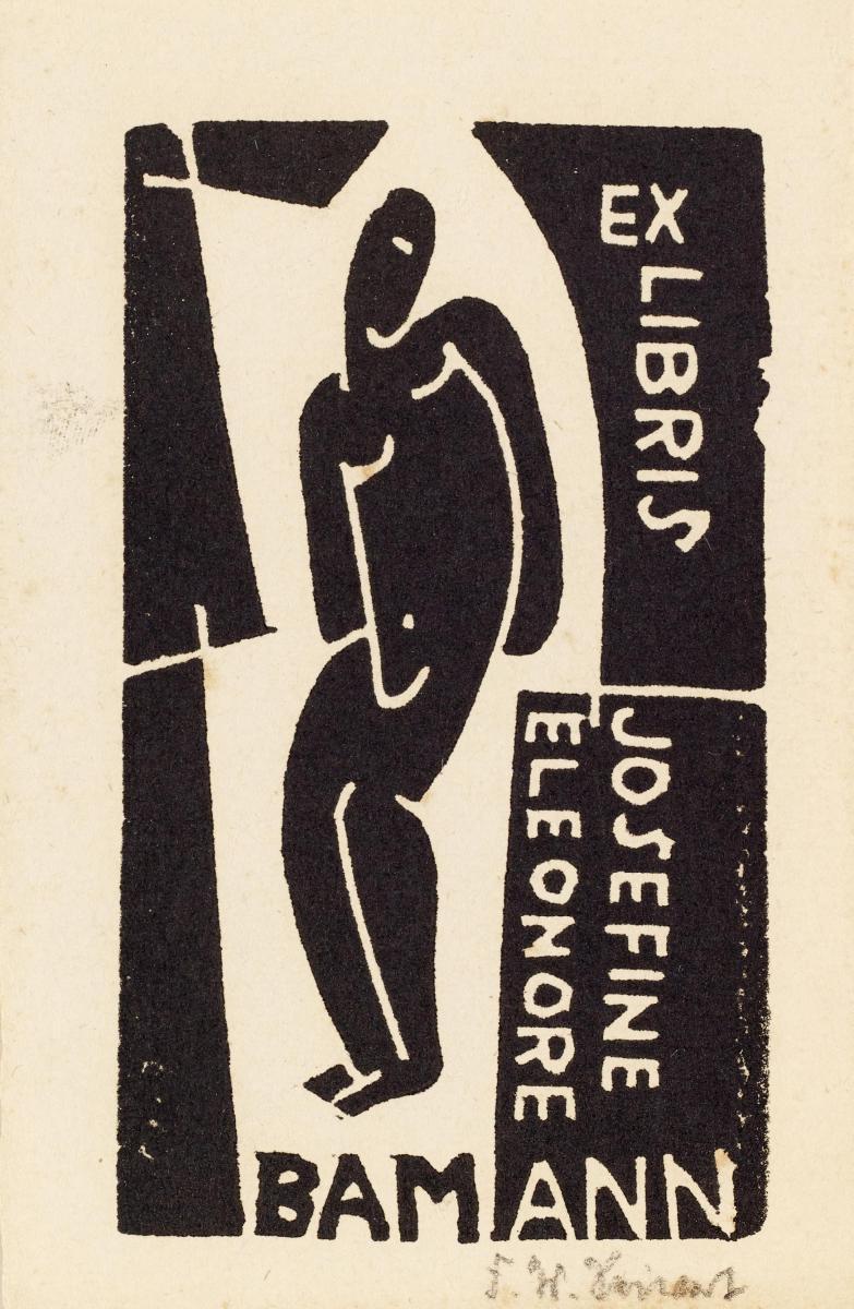 Franz W. Seiwert - Ex libris Josefine Eleonore Bamann.