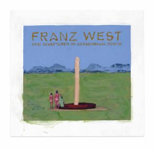 Franz West - Poster Design (Drei Skulpturen im Aussenraum Zürich)