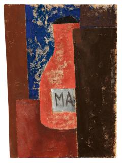 Franz Wilhelm Seiwert - Komposition mit roter Flasche