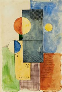 Franz Wilhelm Seiwert - Zwei abstrahierte Köpfe