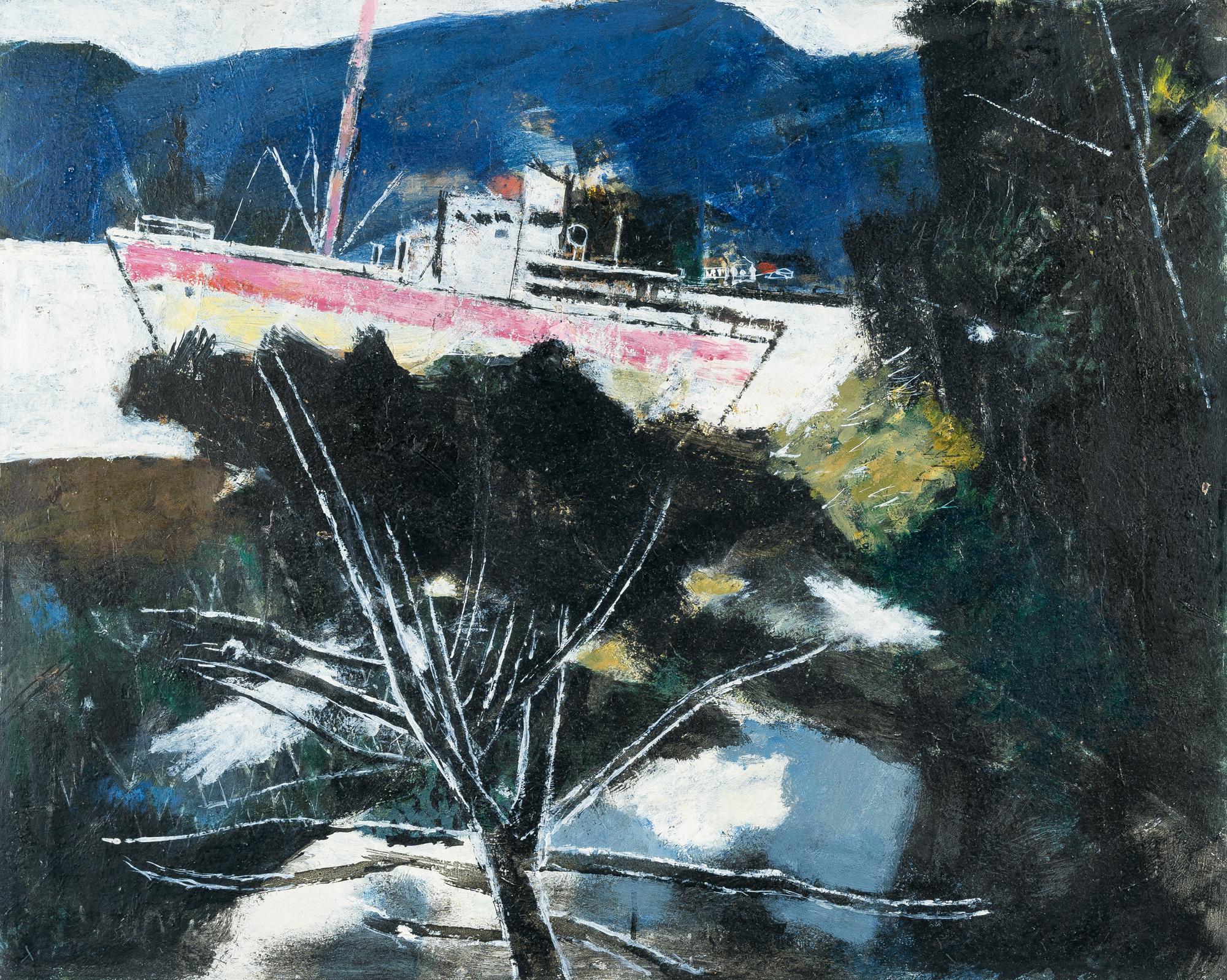 Franz Xaver Fuhr - Schiff in der weißen Bucht