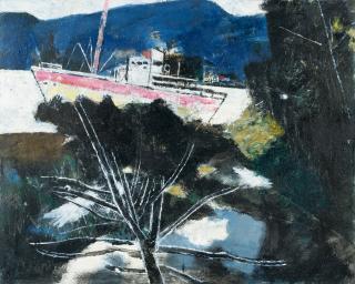 Franz Xaver Fuhr - Schiff in der weißen Bucht