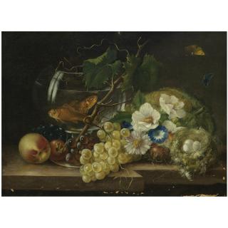 Franz Xaver Petter - Austrian Still-Leben Mit Goldfisch (Still Life With Goldfish)