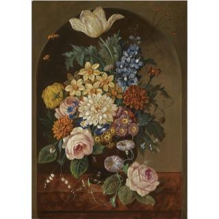 Franz Xaver Pieler - Austrian Blumenstillleben (Still Life With Flowers)