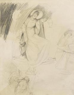 Franz Xaver Simm - Figurenstudie.