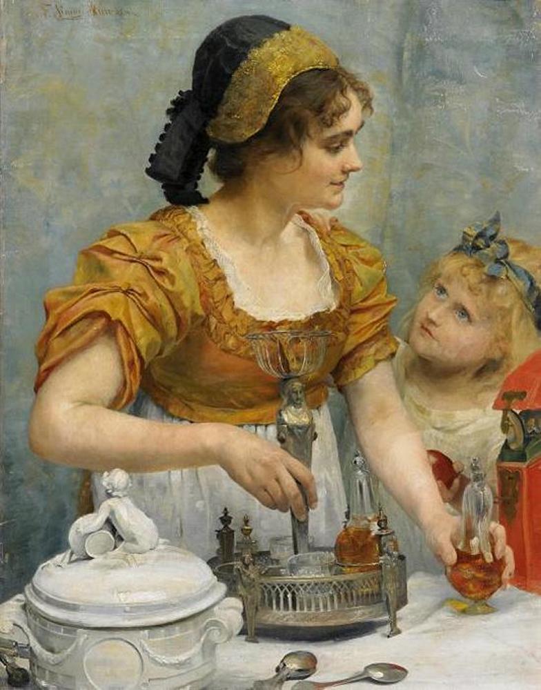 Franz Xaver Simm - Vorbereitung zum Festmahl