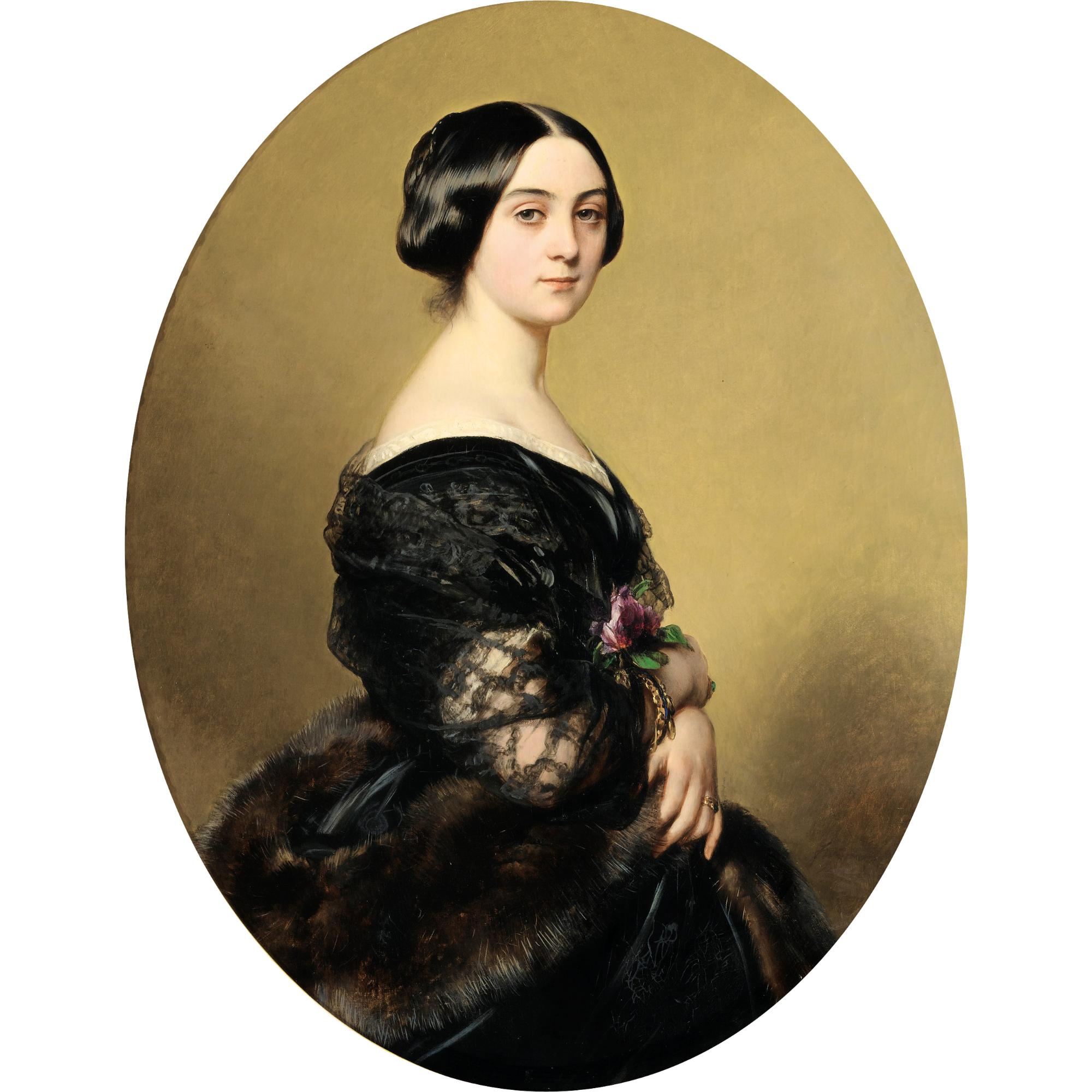 Franz-Xaver Winterhalter - Portrait De La Baronne Henri Hottinguer, Née Caroline Delessert