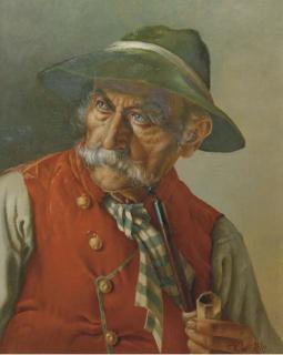Franz Xaver Wölfle - A farmer in traditional dress