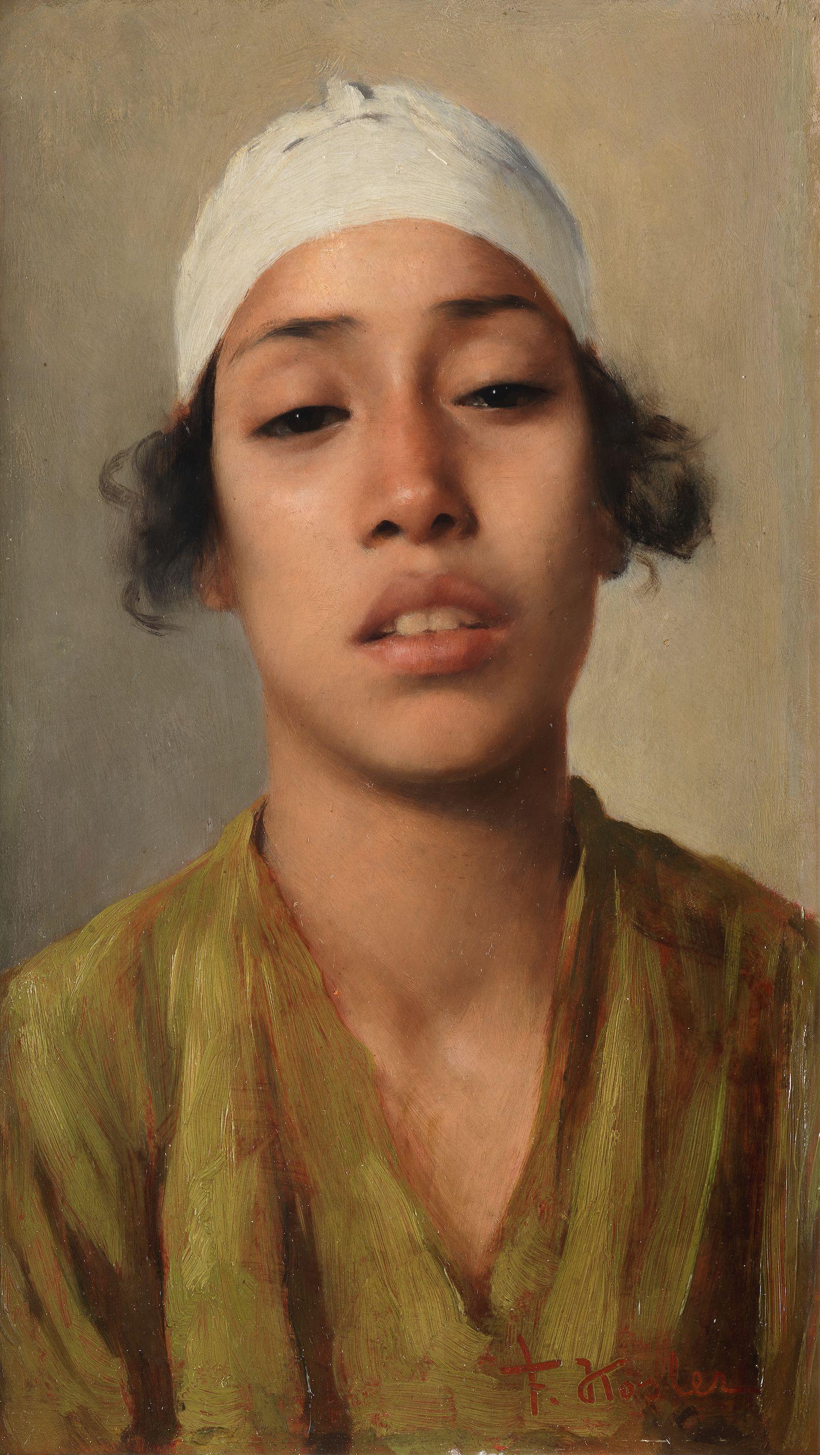 Franz Xavier Kosler - Head of a young Egyptian