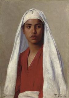 Franz Xavier Kosler - Portrait of a young Egyptian Girl