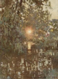 Fred Appleyard - Sunset through the Trees