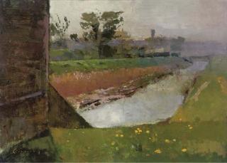 Fred Cuming, R.A. - Canal - Romney Marsh