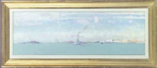 Fred Cuming - View across the Canale di San Marco, towards San Giorgio Maggiore, San Maria della Salute and the Palazzo Ducale, Venice