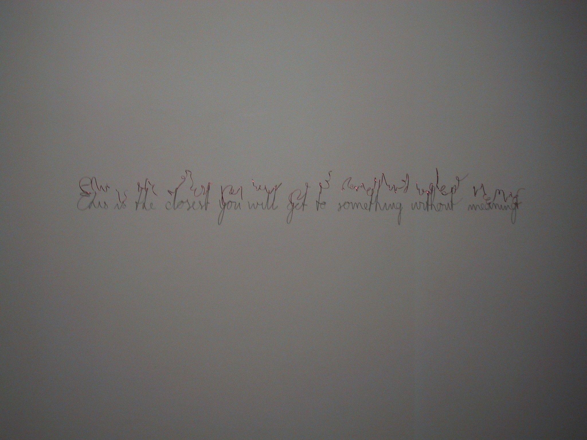Fred Eerdekens - This is the closest you will get to something without meaning