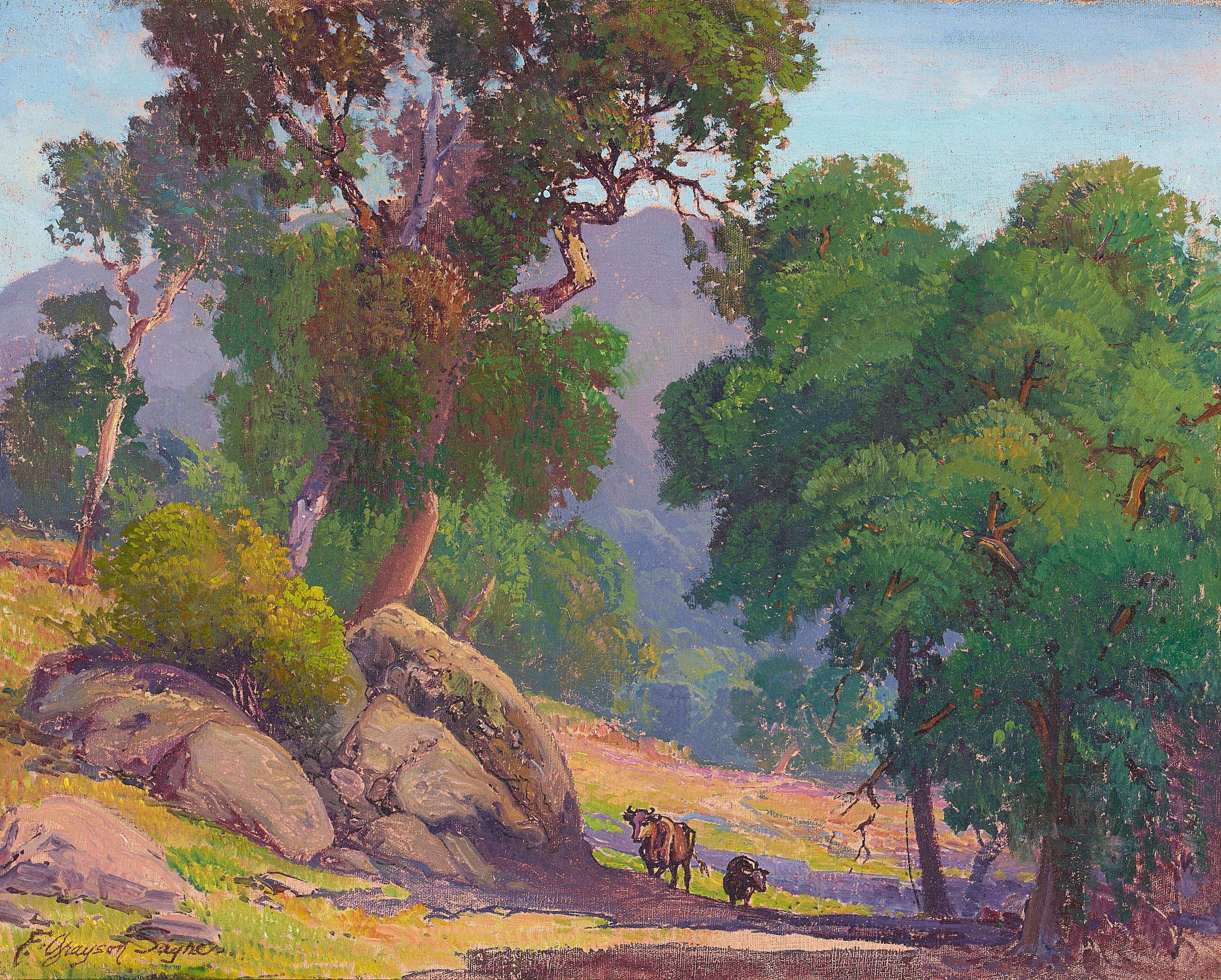 Fred Grayson Sayre - Pastoral II 16 x 20 in. framed 22 1/2 x 26 1/2 in.