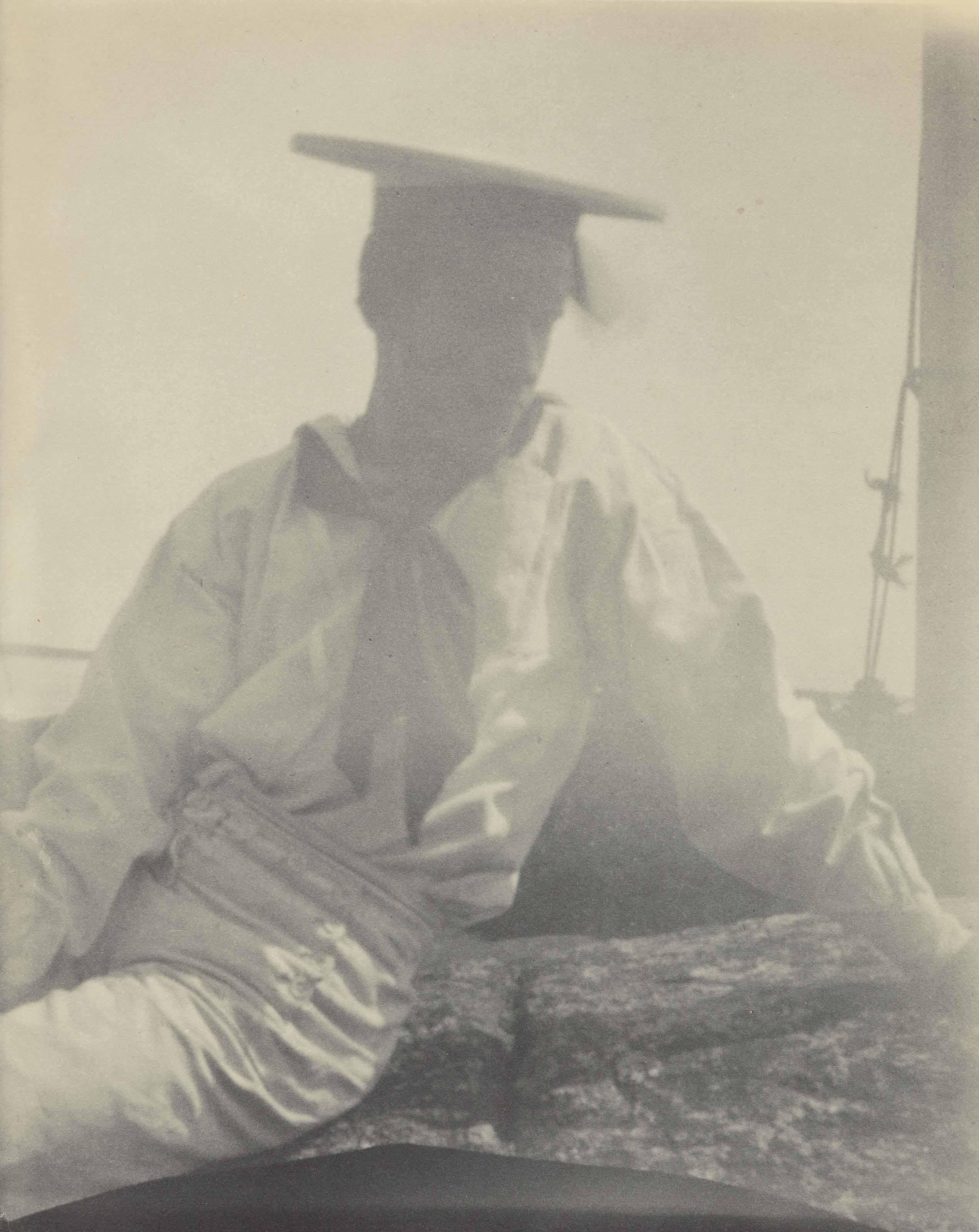 Fred Holland Day - Untitled (Maynard White/Sailor on Rock, Torso), c. 1910