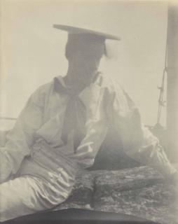 Fred Holland Day - Untitled (Maynard White/Sailor on Rock, Torso), c. 1910