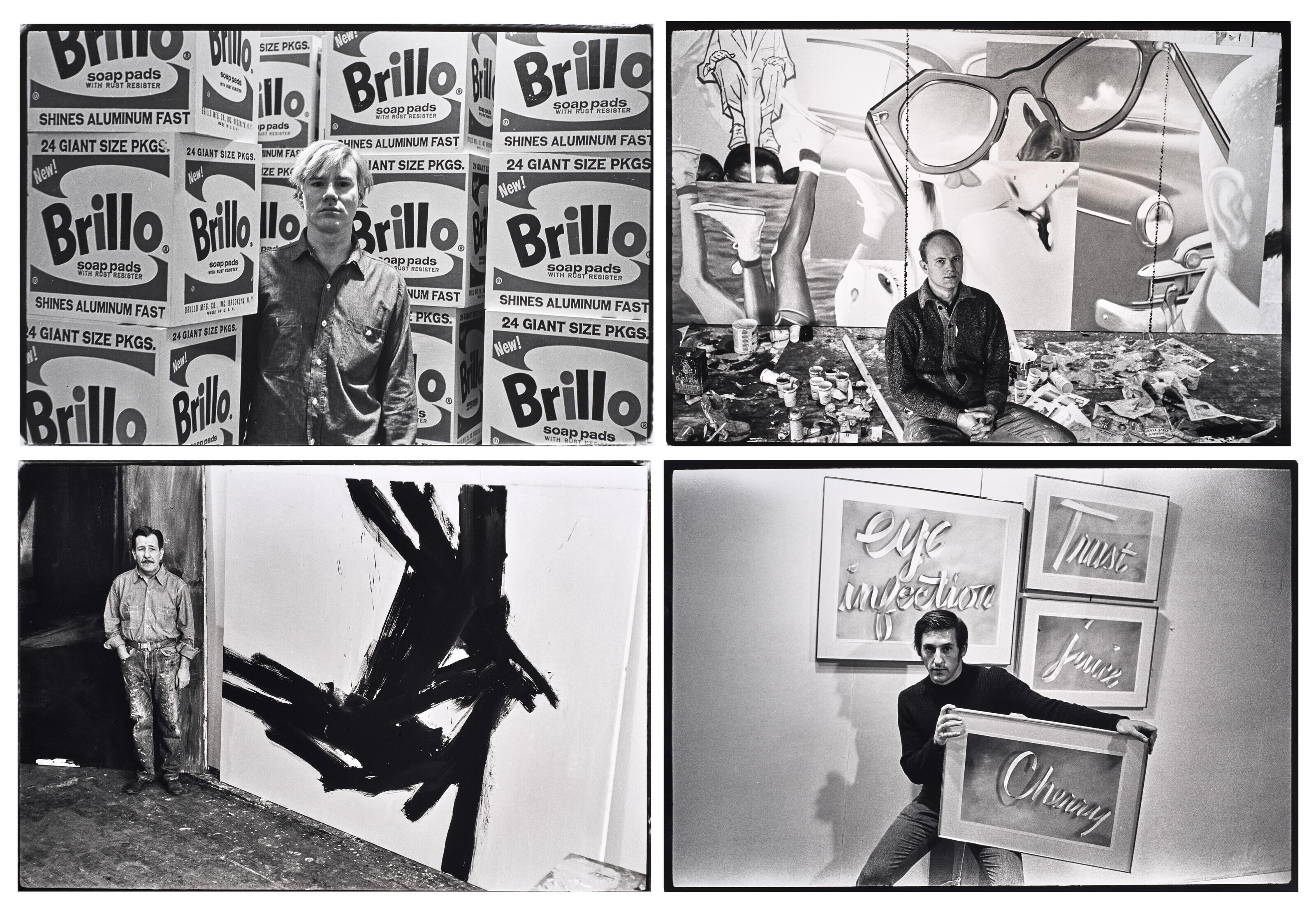 Fred McDarrah - Four artist\'s portraits,1961-1967