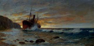 Fred Pansing - A cargo ship aground