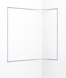 Fred Sandback - Blue Day-Glo Corner Piece 