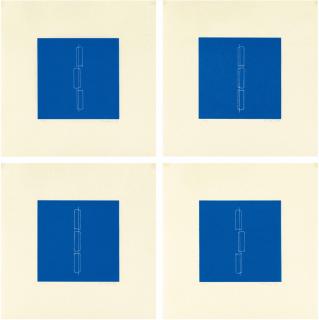 Fred Sandback - Mappe mit 8 Linolschnitten