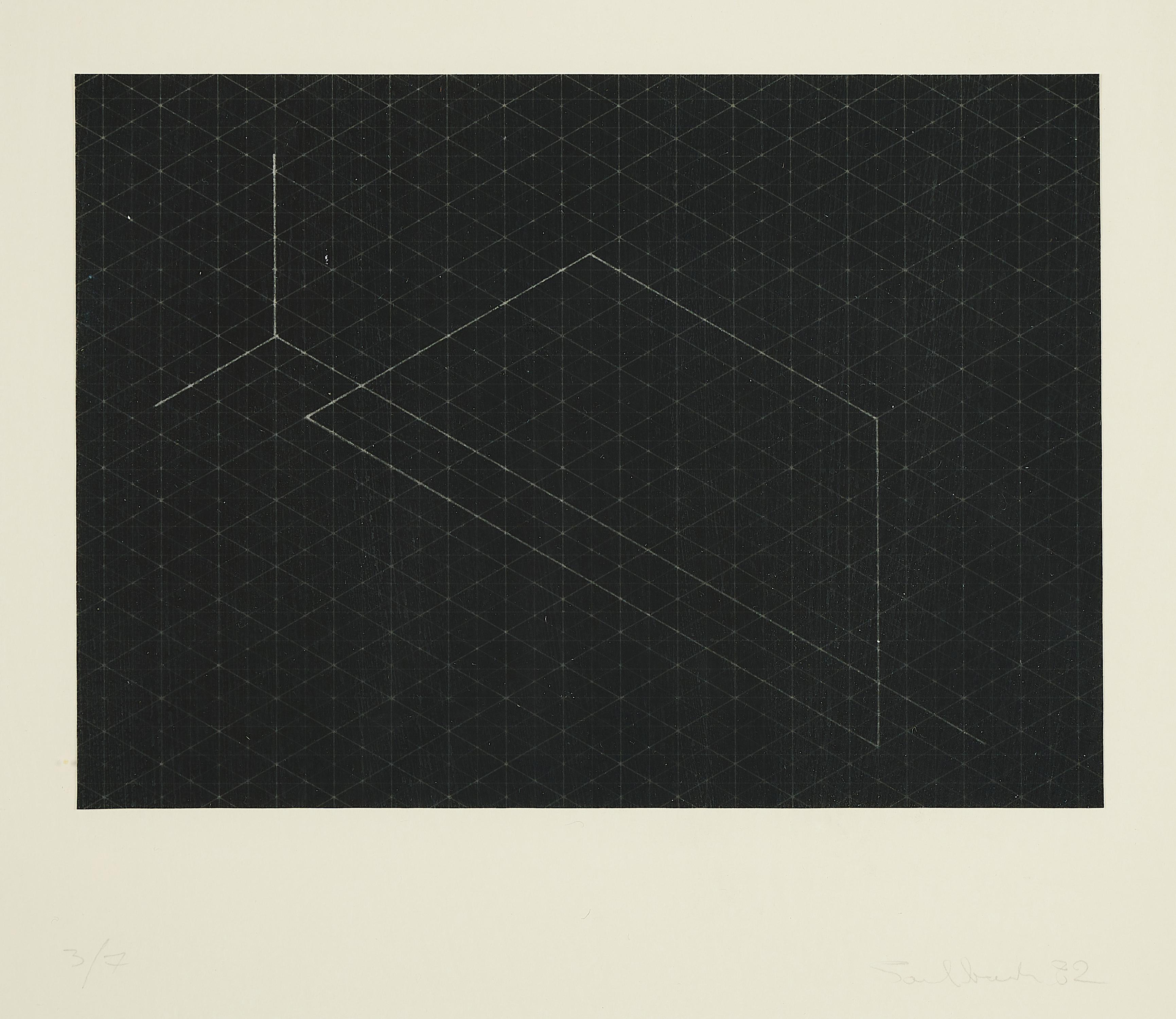 Fred Sandback - Photostat Nr. 21 (Aus: Serie von 22 Photostaten).