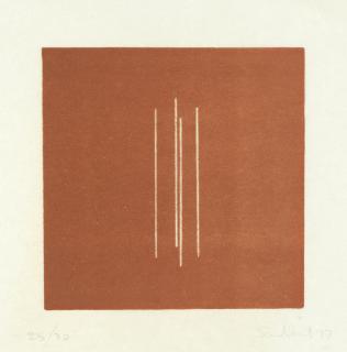 Fred Sandback - Untitled, From \'Mappe Mit 10 Umkehrlithographien\'