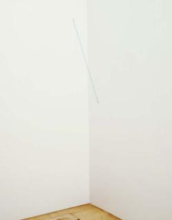 Fred Sandback - Untitled (Light Blue Acrylic Yarn)