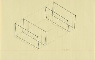 Fred Sandback - Untitled (no.84 from 133 proposals for the Heiner Friedrich Gallery)