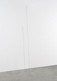 Fred Sandback - Untitled (Sculptural Study, Two-part Leaning Construction)
