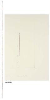 Fred Sandback - Untitled - Vertical Wall Construction