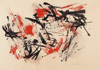 Fred Thieler - 3 Bll.: Mit Schwarz – Mit Schwarz und Rot – „D. I/60 – c“