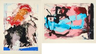 Fred Thieler - Konvolut von 2 Farbserigrafien.