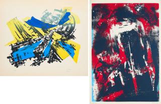 Fred Thieler - Konvolut von 2 Lithografien.