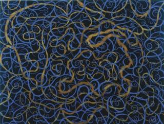 Fred Tomaselli - Blue Weave