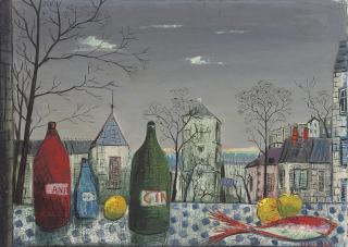 Fred Uhlman - Still life with gin