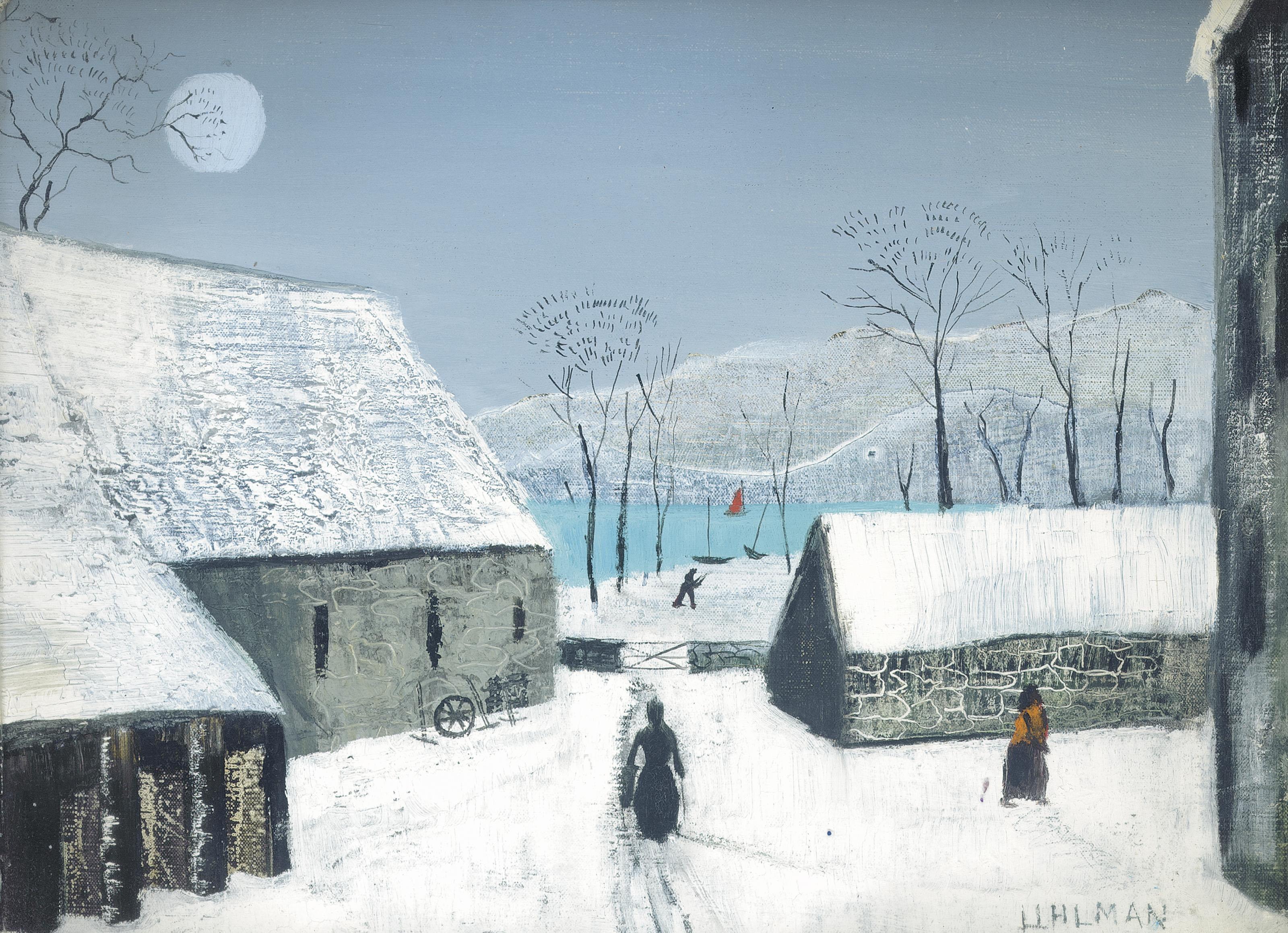 Fred Uhlman - Village Scene In Winter