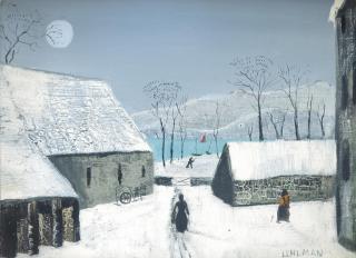 Fred Uhlman - Village Scene In Winter