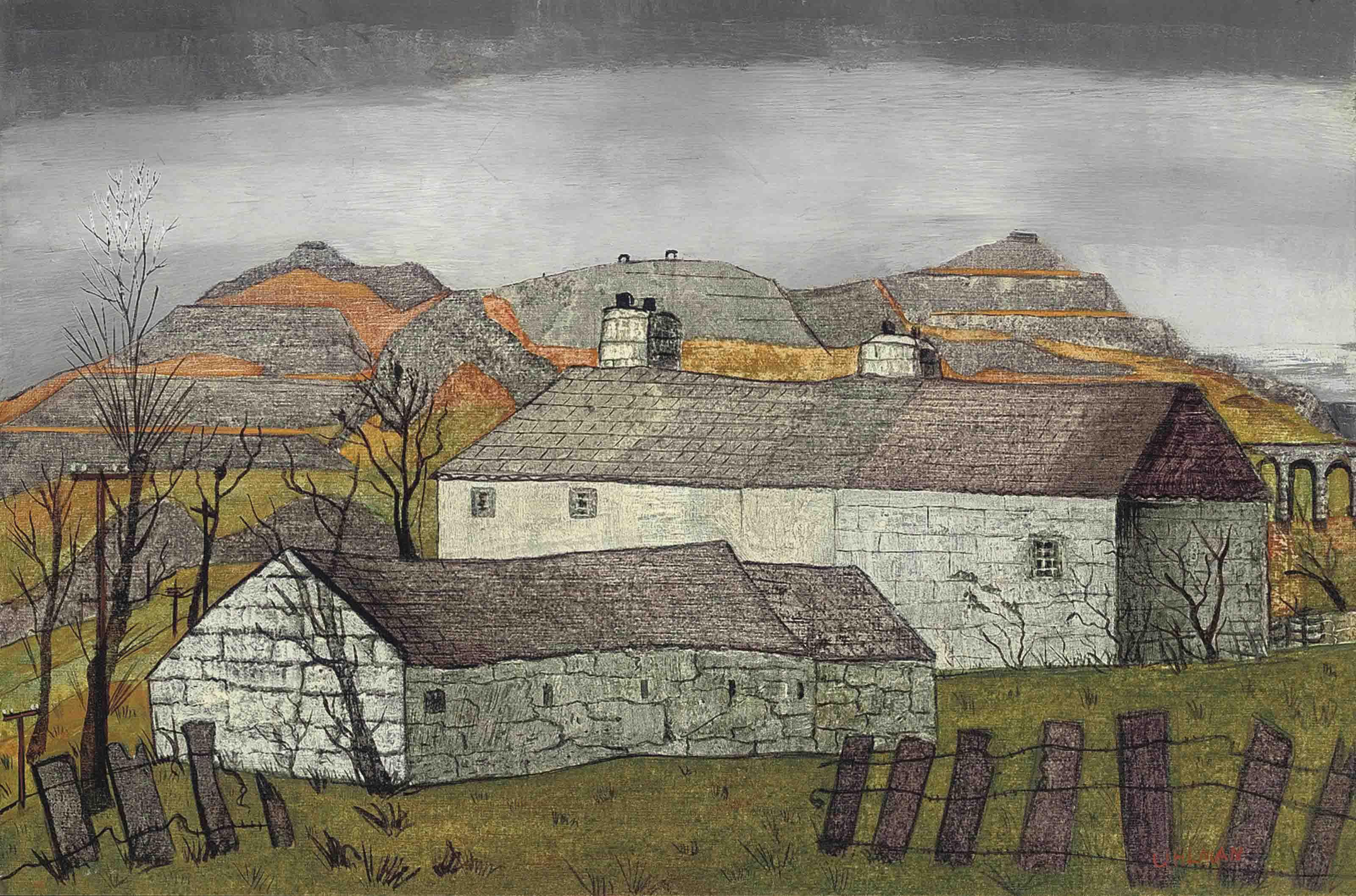 Fred Uhlman - Welsh Cottages