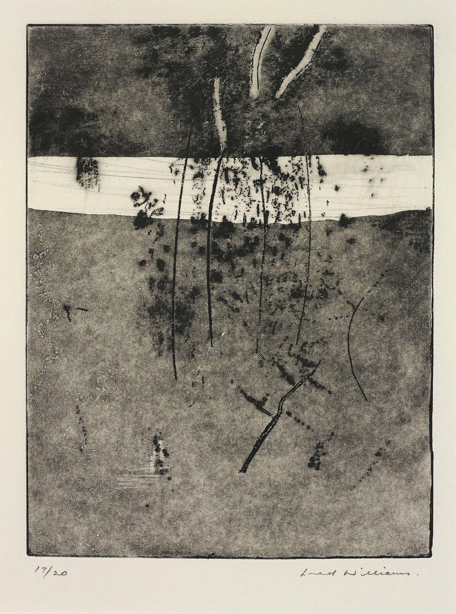 Fred Williams - Road and Saplings, Cottlesbridge, 1975