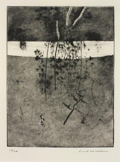 Fred Williams - Road and Saplings, Cottlesbridge, 1975