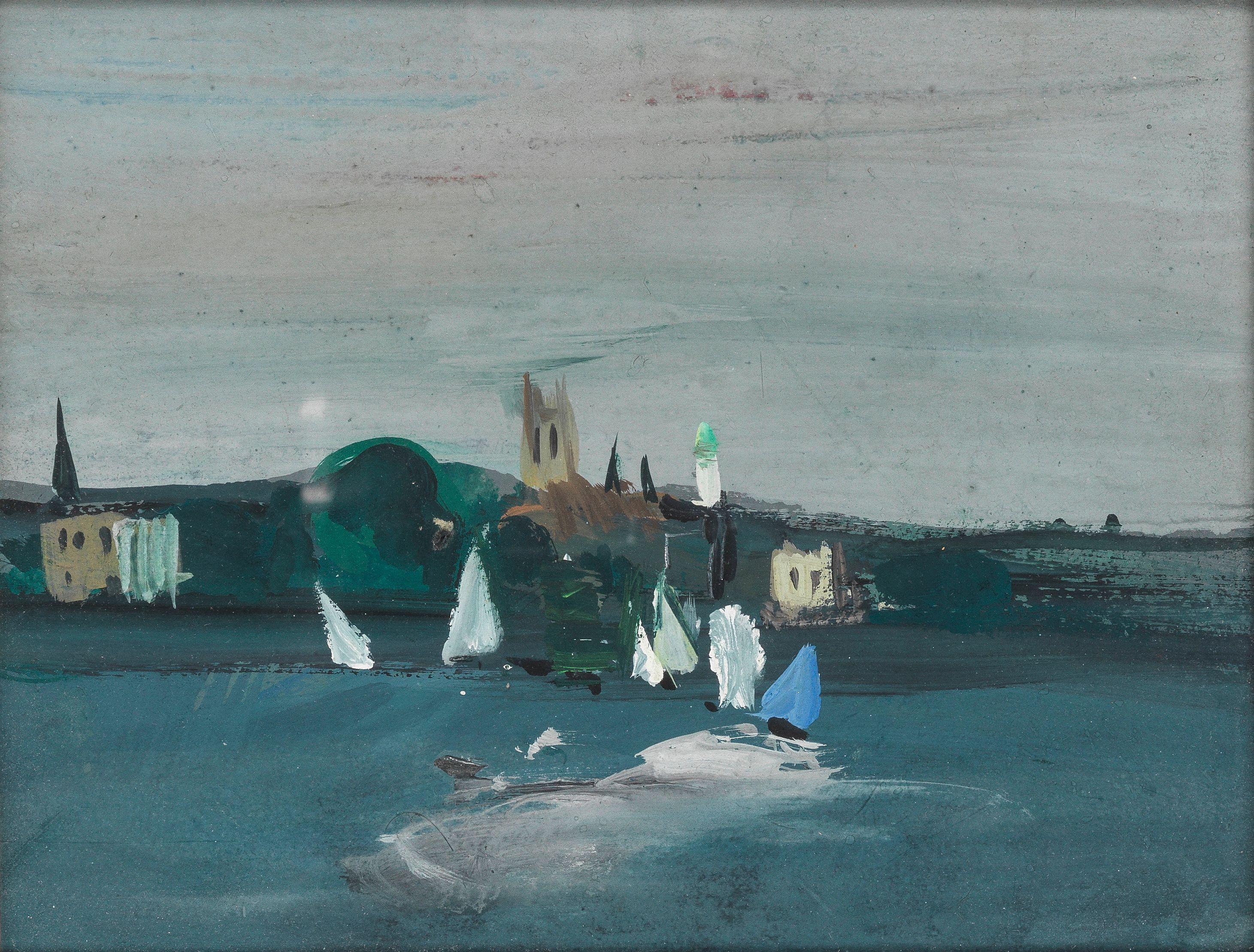 Fred Williams - The Thames at Chiswick, c.1952