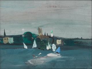 Fred Williams - The Thames at Chiswick, c.1952