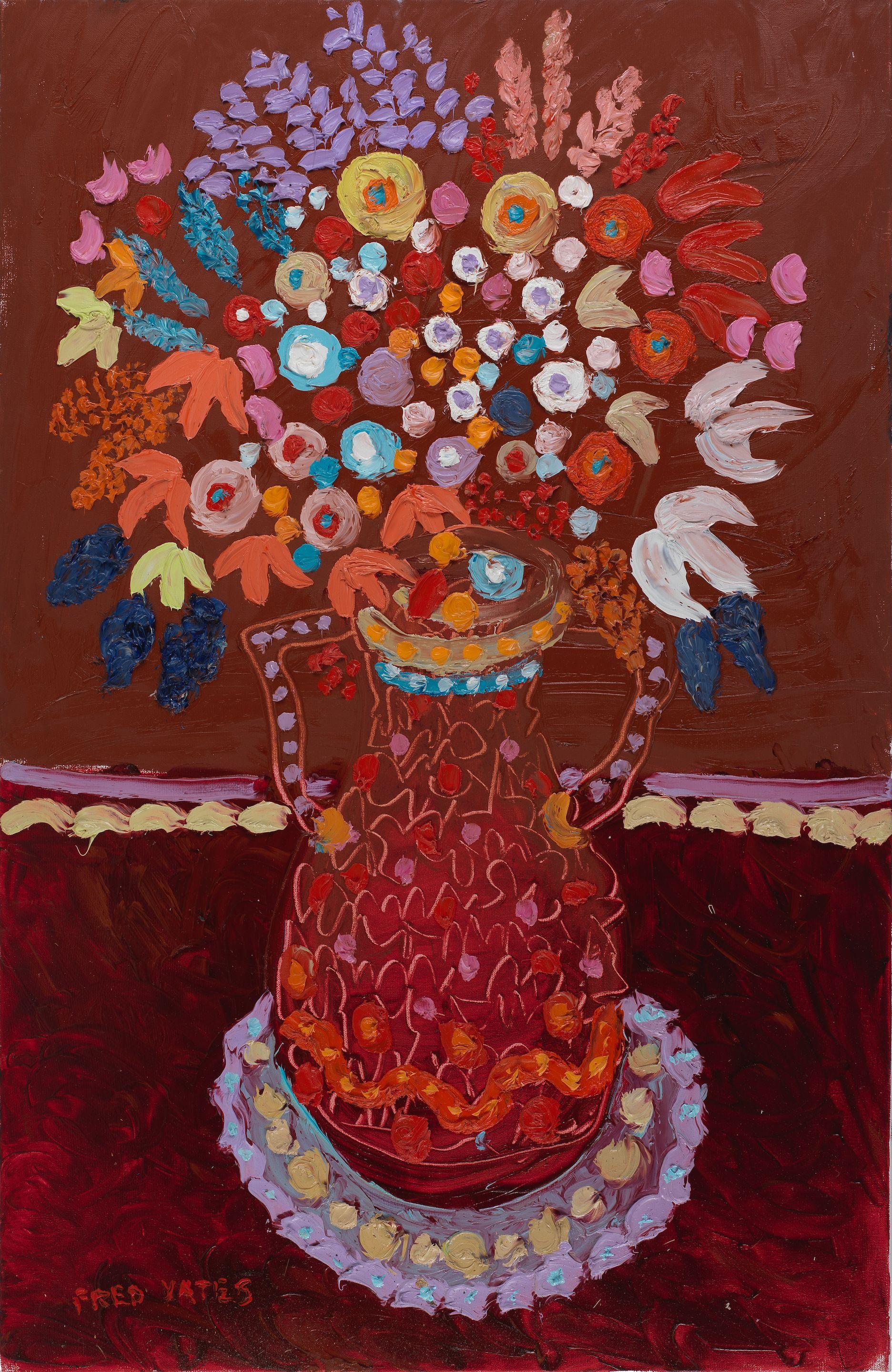 A Burst of Flowers (unframed) by Fred Yates Art.Salon