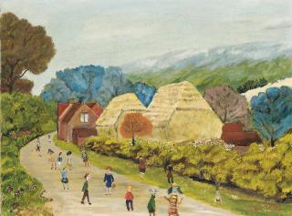 Fred Yates - The harvest, Somerset; and Headland